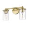Z-Lite Thayer Vanity, 2-Light, 16 In.W x 5.75 In.L x 8.75 In.H, Luxe Gold/Clear 742-2V-LG - alternate 3